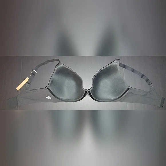 💕SKIMS Fits Everybody Lightly lined Underwire Plunge Scoop Bra Black Onyx 44DD - Picture 4 of 11